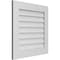 Ekena Millwork Vertical Surface Mount PVC Gable Vent: Non-Functional, w/ 3-1/2"W x 1"P Standard Frame, 26"W x 26"H GVPVE26X2601SN - alternate 3